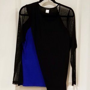 Mesh Overlay Tunic Top